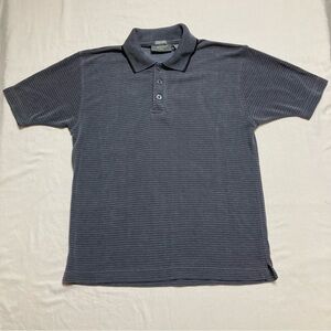 Polo Golf Shirt Boy’s Medium Gray Textured Sueded Top Short Sleeve Preppy Summer